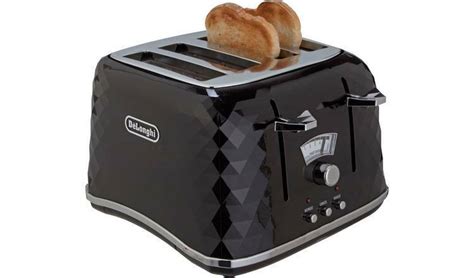 De Longhi Ctj Bk Slice Toaster Brillante Defrost Function W