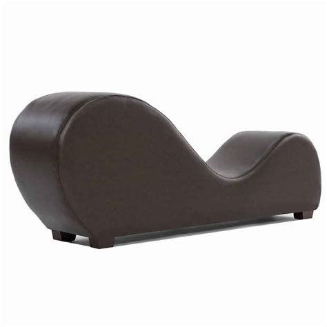 Bonded Leather Chaise Lounge Yoga Chair Affordable Modern Design