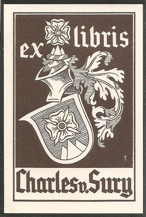 Ex libris héraldique Charles von Sury Kaufen auf Ricardo