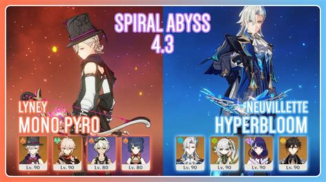 C0 Lyney Mono Pyro And C0 Neuvillette Hyperbloom Spiral Abyss 43