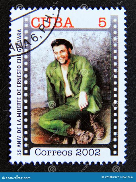 Postage Stamp Cuba, 2002. Che Guevara Editorial Photography - Image of ...