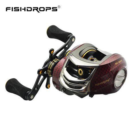 Fishdrops Baitcaster Reels Fishing Cnc Aluminum Spool Magnetic Brake