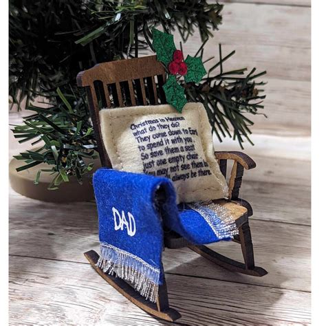 Christmas In Heaven Empty Chair Ornament Lost Loved One T Tree