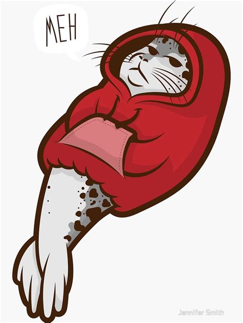 Hooded Seal Sticker By Jennifer Smith Redbubble Scary Art Seal