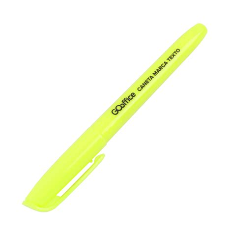 Caneta Marca Texto - Caneta Marca Texto Amarela | Go Office