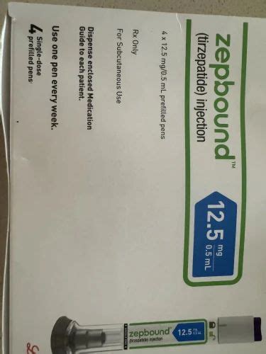 Zepbound Injection 12 5mg 0 5ml Tirzepatide Injection Serbia DHL