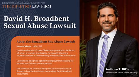 David H Broadbent Sexual Abuse Lawsuit Dr Broadbent Lawsuit