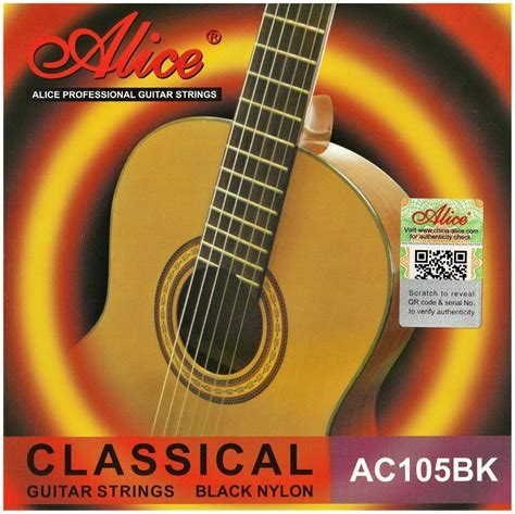 Alice AC105BK-H Струны для классической гитары Normal tension купить в ...