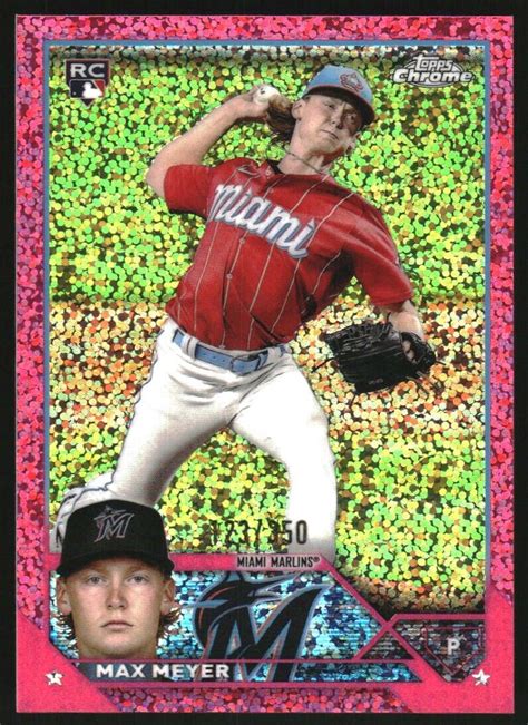 2023 Topps Chrome Magenta Speckle Refractors 104 Max Meyer 350 EBay