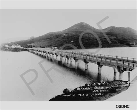 Lake Hodges - Bernardo Bridge - c. 1920 - San Diego History Center