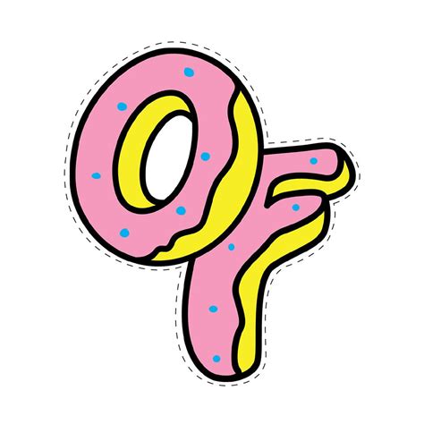 Odd Future Official Store Of Logo Sticker Logo Sticker Odd Future Donut Logo