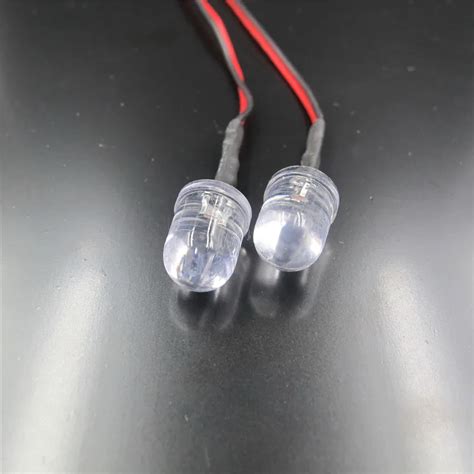 Pcs Led Mm Pre Wired White Red Blue Green Yellow Rgb Pre Wired