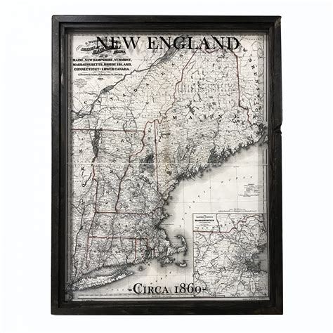 Vintage New England Map - Emilie Nicolette