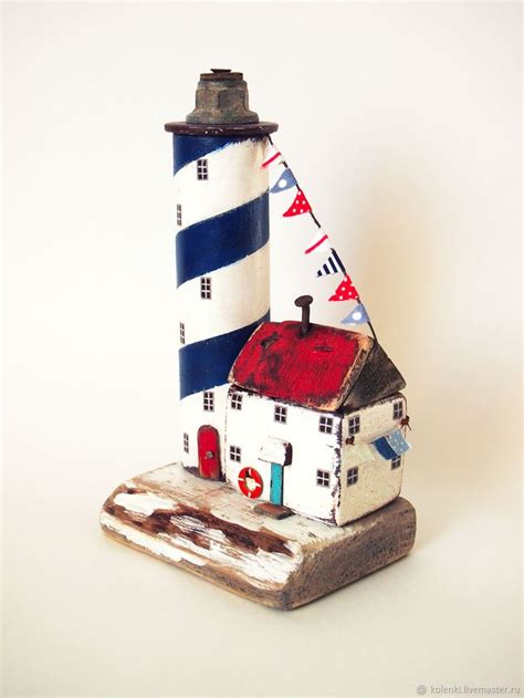 Морской мирок "Маяк" driftwood – купить на Ярмарке Мастеров – KDLJWRU ...