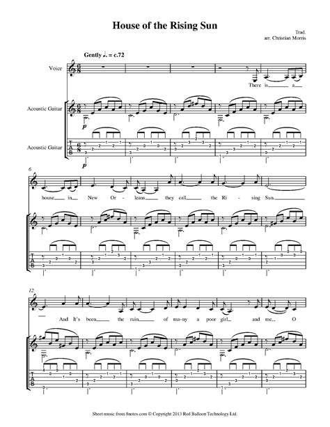 house of the rising sun with chords 4