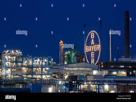 Cologne Germany 14th May 2019 The Bayer Cross The Companys Logo