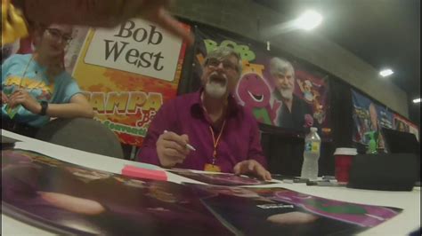 Bob West Voice Of Barney Signing Autograph Youtube