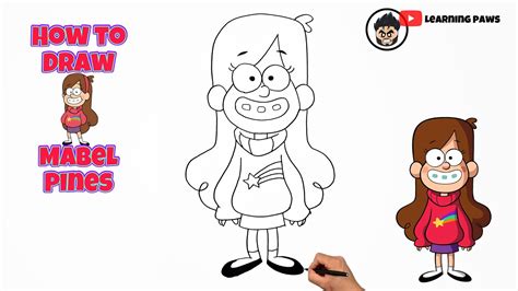 How To Draw Mabel Pines Gravity Falls Step By Step Drawing