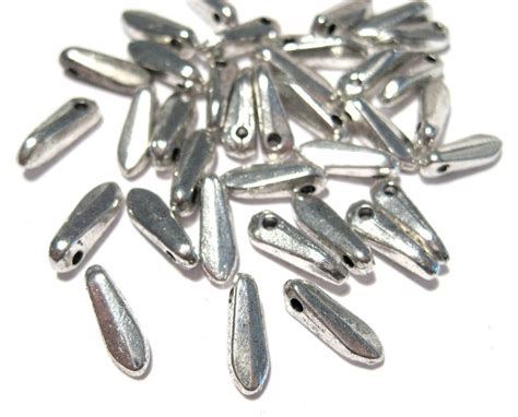 30pcs Of Antique Silver Dagger Beads Metal Spacer Beads 10mmno Sspc1281 Etsy