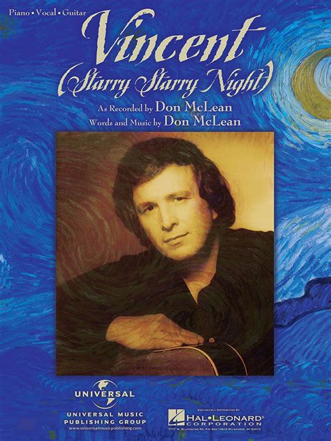 Vincent Starry Starry Night Sheet Music EBook By Don McLean EPUB