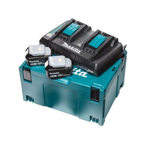 MAKITA ZESTAW ZASILAJĄCY 18V 2x BL1850B 5 0Ah WszystkoNaDachy