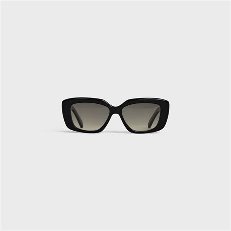 TRIOMPHE 04 SUNGLASSES IN ACETATE - BLACK | CELINE