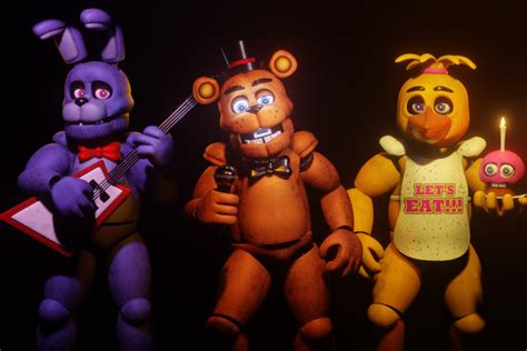 Stylized Fnaf 1 Characters Models Made By Me In The Past 24 Hours