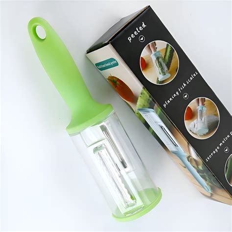 2 In 1 Multipurpose Vegetable Fruit And Fish Peeler With Storage And