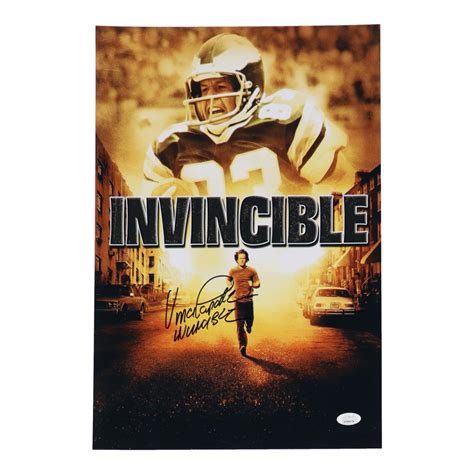 Vince Papale Signed "Invincible" 11x17 Photo Inscribed "Invincible ...