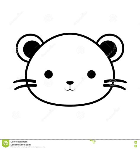 Cute Mouse Isolated Icon Stock Vector Illustration Of Little 79032550