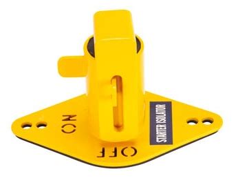 Large Yellow Lockable Starter Isolator Jr Safety Co