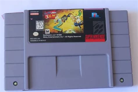 Ref 662 Earthworm Jim 2 Original Snes Super Nintendo Frete Grátis