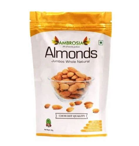 Ambrosia G Jumbos Whole Natural Almond At Rs Packet Dry Fruits