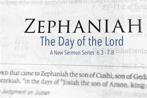 Zephaniah The Way Fellowship Church