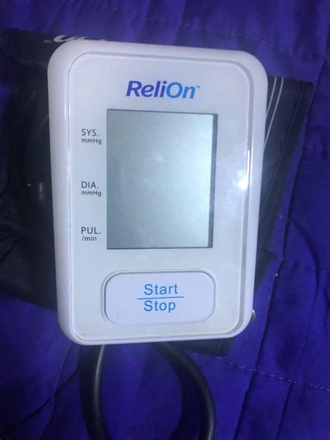 ReliOn Digital Blood Pressure Health Nutrition Health Monitors