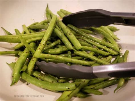 Oven Roasted Green Beans The Grateful Girl Cooks