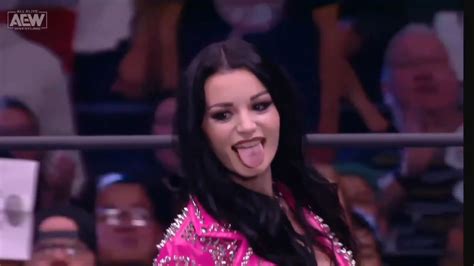 Saraya Aka Wwe Paige Debuts On Aew Dynamite Grand Slam To Stop