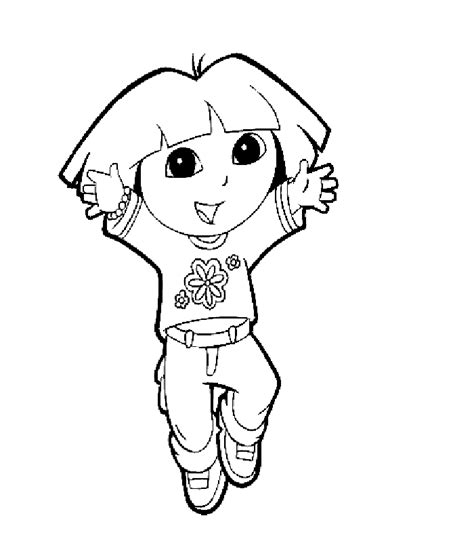 Coloriage Dora L Exploratrice Dessins Anim S Dessin