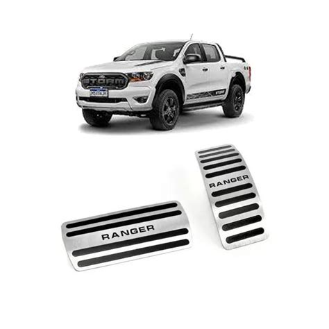 Pedaleira Aço Inox Ford Ranger 2017 até 2023 GPI Pedaleira para