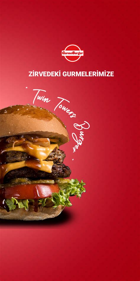 Gurme Burger instagram menü Behance