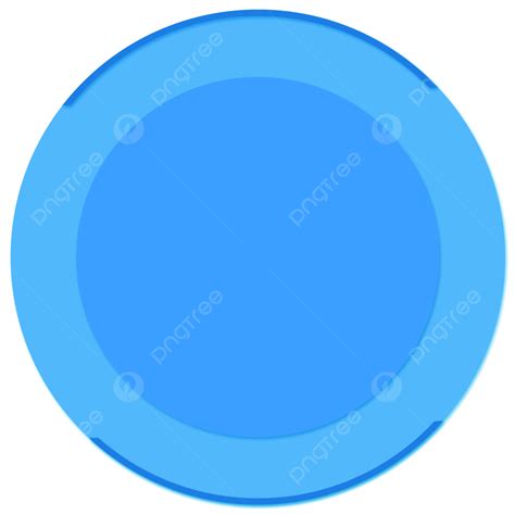 Blue Round Border Hd Transparent Blue Round Border Material Blue