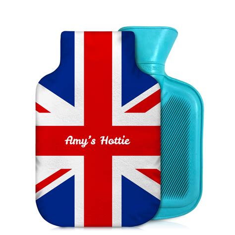 Personalised Hot Water Bottle With Printed Design