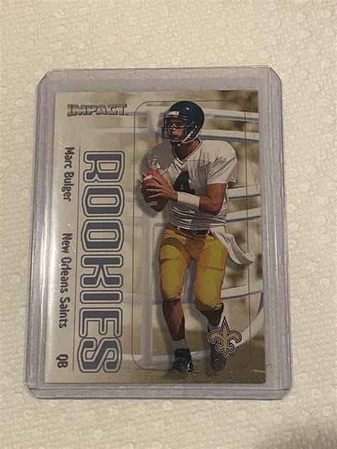 Fleer Impact Marc Bulger New Orleans Saints Rookie Ebay