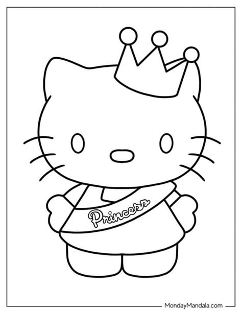 Hello Kitty Coloring Pages (Free PDF Printables) | Hello kitty ...