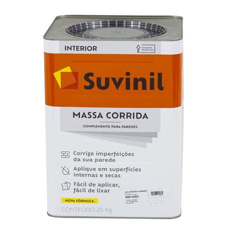 Massa Corrida Lata 25kg Suvinil Leroy Merlin