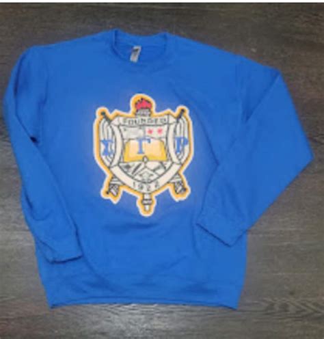 Royal Chenille Crest Sigma Gamma Rho Crewneck Etsy