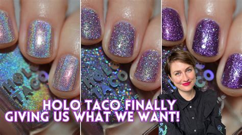 Holo Royalty Debut Trio Swatches Holo Taco Nail Polish Youtube