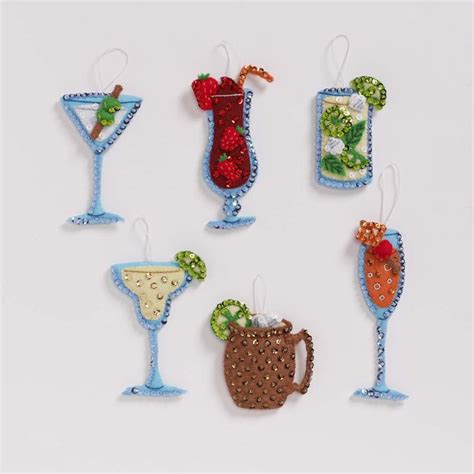 Shop Plaid Bucilla Seasonal Felt Ornament Kits Happy Hour