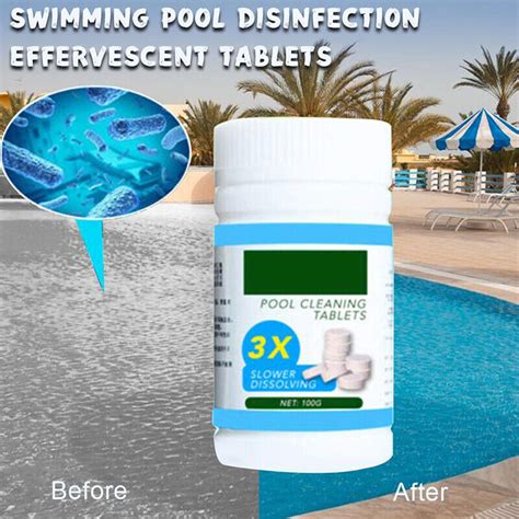 Pcs Pool Cleaning Tablet Effectively Purify Water Crystal Clear Pool