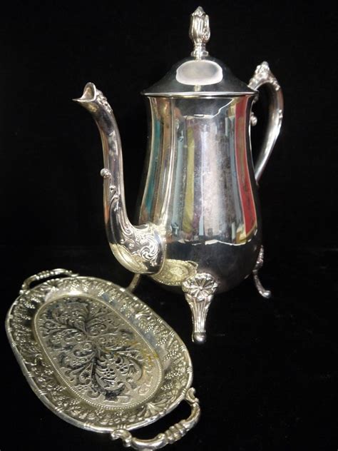 Antique Vintage Silver Plated Teapot 1940s Wm Rogers 800 Artofit